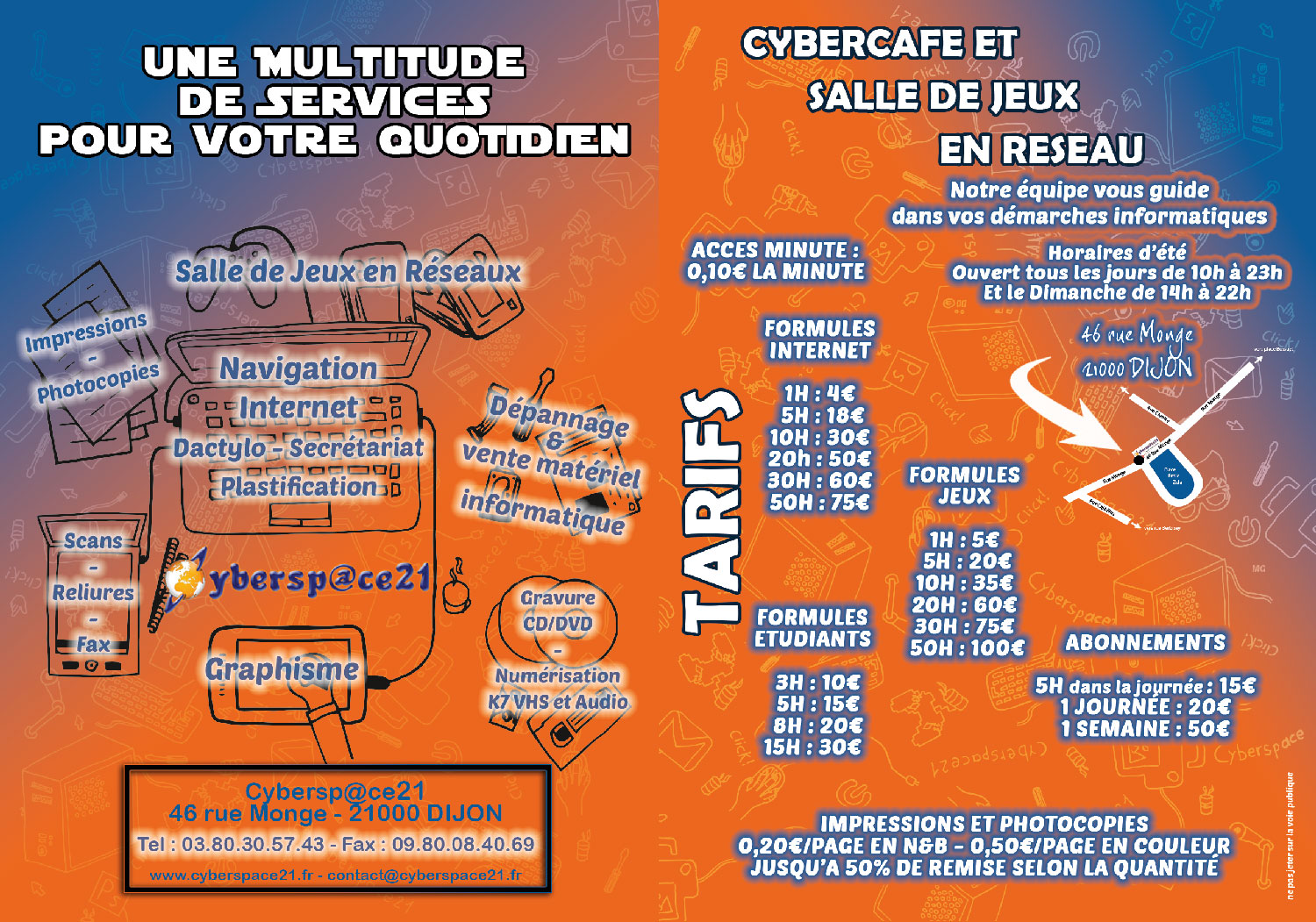 Flyers Cyberspace 21 Dijon